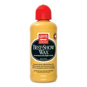 Griot's Garage Best of Show Wax for Car Detailing and Polishing, Carnauba-Packed Wax Coating for High-Gloss Shine and Paint Protection, 11171, 16oz