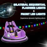 Kids 12V Remote Control Bumper Car with Lights