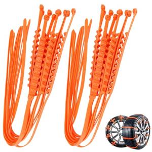 20PCS Adjustable Tire Zip Ties for Winter Traction