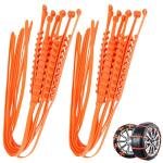 20PCS Adjustable Tire Zip Ties for Winter Traction