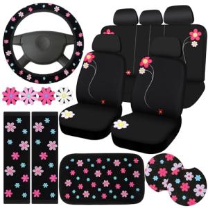 19-Piece Christmas Car Accessories Set for Women