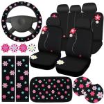 19-Piece Christmas Car Accessories Set for Women