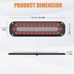 2 Pack Red LED Trailer Tail Lights with Reverse