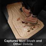 Heavy Duty All-Weather Rubber Floor Mats Set