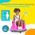 Kidzone Electric Bumper Car for Toddlers and Kids