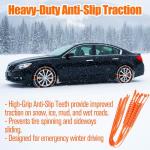 20PCS Adjustable Tire Zip Ties for Winter Traction