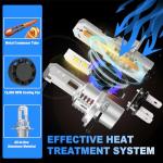 Super Bright H4 Light Bulbs 55000LM - Pack of 2