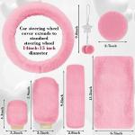 JINGSEN 17-Piece Plush Car Seat Cover Set