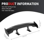 Qurbuns Carbon Fiber Mini Rear Wing Spoiler