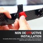 Qurbuns Carbon Fiber Mini Rear Wing Spoiler