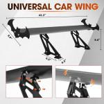 43.3" Adjustable Aluminum Rear Wing Spoiler