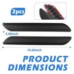 2PCS Durable PVC Car Bumper Protector Strips