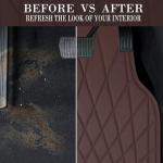 Premium Faux Leather Waterproof Car Floor Mats Set