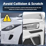 2PCS Durable PVC Car Bumper Protector Strips