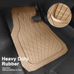 Heavy Duty All-Weather Rubber Floor Mats Set