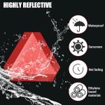 Reflective Slow Moving Vehicle Signs - 2 Pack