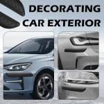 2PCS Durable PVC Car Bumper Protector Strips