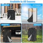 Eakertte Waterproof Tire Storage Cover with Reflective Handles