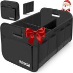Homeve Collapsible Car Trunk Organizer - Waterproof Black