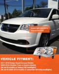 Dodge Grand Caravan Headlight Assembly Replacement Pair