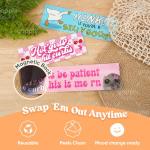 Yoppix 10PCS Funny Car Bumper Magnet, Student Driver Magnet Prank Magnetic Sticker for Car Truck Metal, Hot Girls Hit Curbs New Driver Please Be Patient Waterproof Reusable