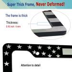 Black American Flag License Plate Frames - 2 Pack