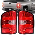 Chevy Silverado Tail Light Assembly 2007-2013, Red