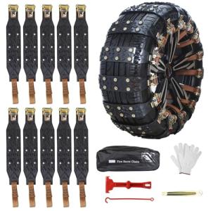 Heavy-Duty Universal Snow Tire Chains for SUVs