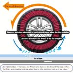 JIANLEI Snow Socks for Cars, SUVs, and Trucks