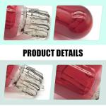 5 PCS 7443 Red Brake Light Bulbs