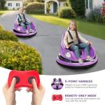Kids 12V Remote Control Bumper Car with Lights