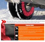 JIANLEI Snow Socks for Cars, SUVs, and Trucks