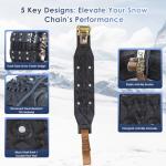 Heavy-Duty Universal Snow Tire Chains for SUVs