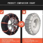 Reusable Anti-Skid Snow Tire Chains for Winter