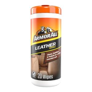 Armor All Leather Wipes for Car Interiors, 20 Count
