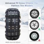 Heavy-Duty Universal Snow Tire Chains for SUVs