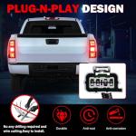 Chevy Silverado Tail Light Assembly 2007-2013, Red