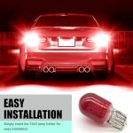 5 PCS 7443 Red Brake Light Bulbs