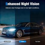 3 Channel 4K Dash Cam with WiFi Control