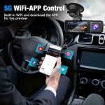 3 Channel 4K Dash Cam with WiFi Control