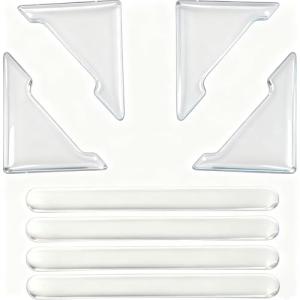 Clear Car Door Edge Guards - 8 Pcs Set