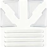 Clear Car Door Edge Guards - 8 Pcs Set