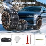 Heavy-Duty Universal Snow Tire Chains for SUVs