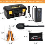 98 PCS Roadside Emergency Kit with Air Compressor