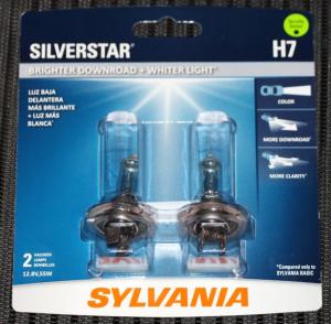 Sylvania H7 SilverStar Halogen Headlight Bulbs (2-Pack)
