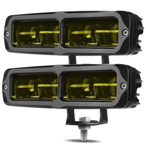DERI 6 Inch Amber LED Fog Light Bar 2PCS