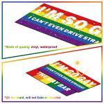 Funny Rainbow Magnetic Bumper Stickers for Cars