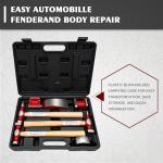 7-Piece Auto Body Repair Kit with Hammer & Dolly