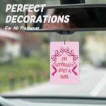 Cute Pink Car Air Fresheners - 4 Pack