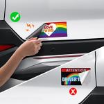 Funny Rainbow Magnetic Bumper Stickers for Cars